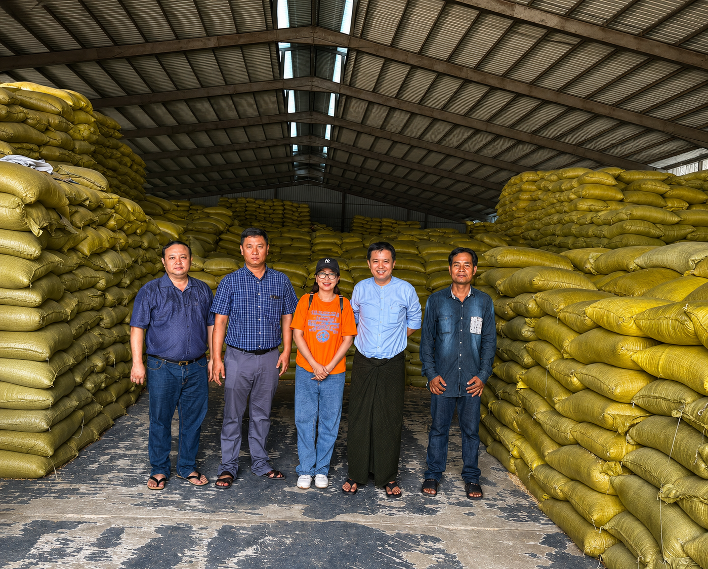 Myanmar partner warehouse inspection
